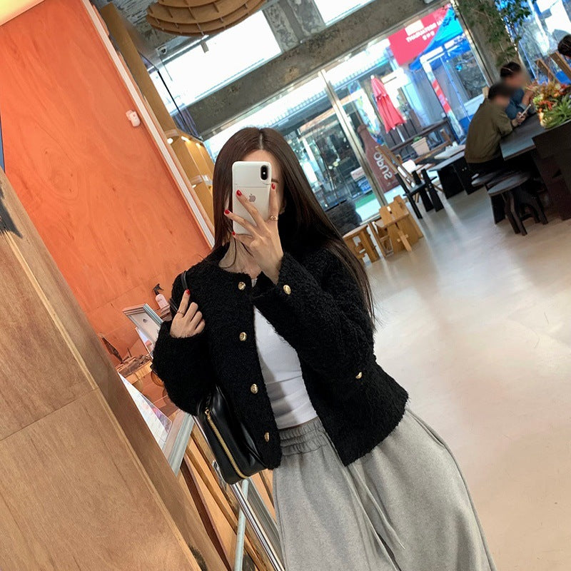 Women's Retro Elegant Single-Breasted Wool Coat