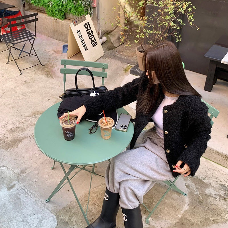 Women's Retro Elegant Single-Breasted Wool Coat